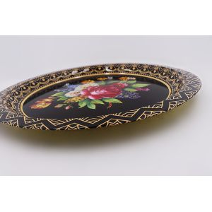 33cm Dinnerware Sets Chromatic Round Bone Dishes For Hotel