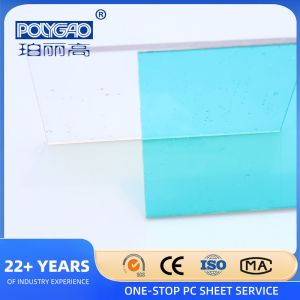 UV Coated Anti Scratch Flat Solid Polycarbonate Sheet , Polycarbonate Skylight