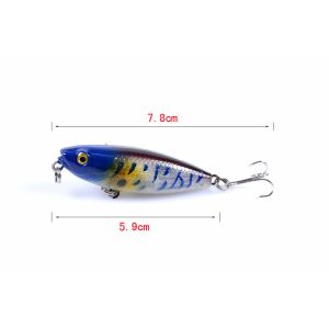 6 Colors Floating Pencil Bait 5.9cm / 6.9g Bionic Fake Hard