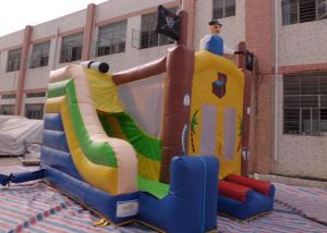 Cheap Theme Park Inflatable Combo Toddlers Pirate Ship Bouncy Castle For Rent for sale
