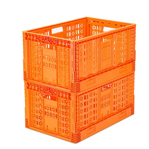 Quality Foldable Plastic Vegetable Crate Convenient Storage Solution for Fruits and Vegetables wholesale