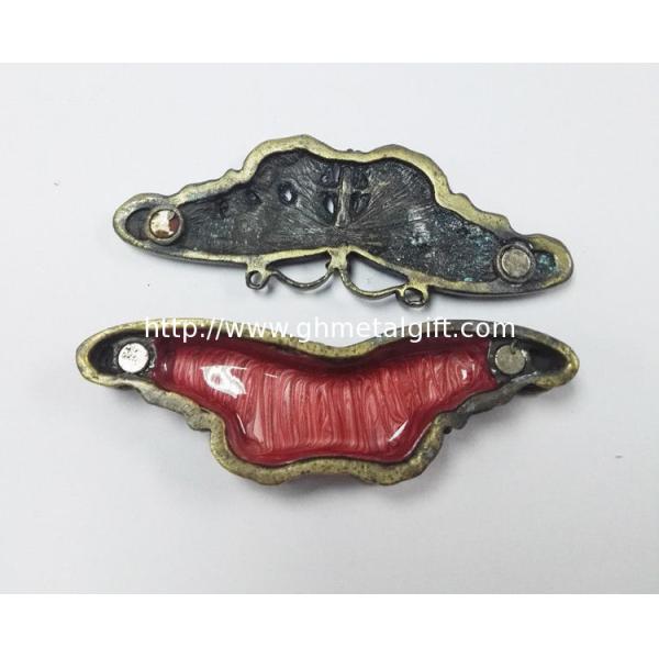 Butterfly trinket box metal necklace jewelry box