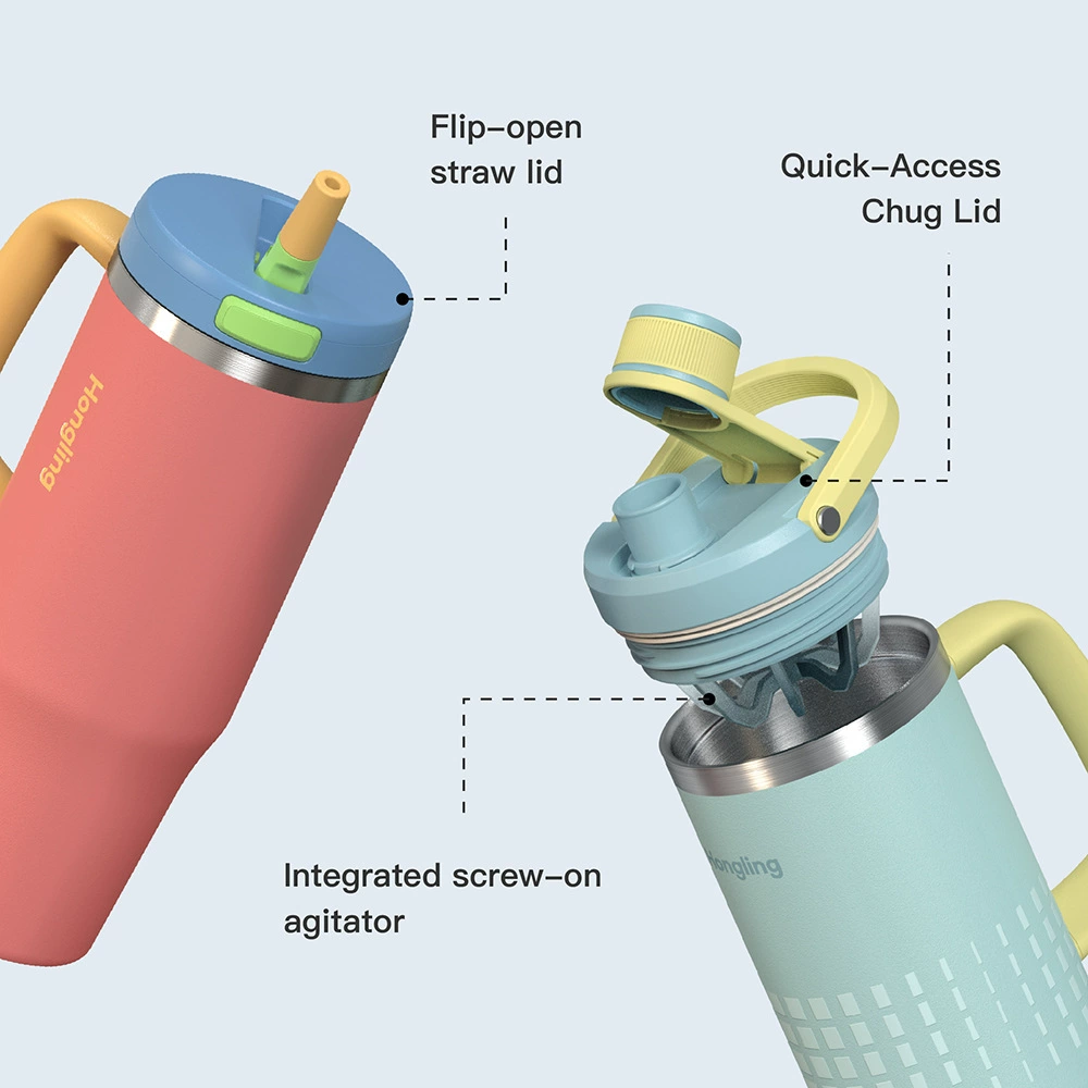 Amazon Cross-border 30oz/40oz/50oz Car Cup Custom Ice Cup Large-capacity Straw