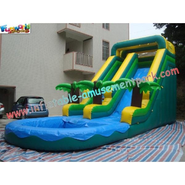 Commercial Grade 0.55mm PVC Tarpaulin Coco Outdoor Inflatable Water Slides