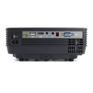 RD805 800 Lumens HDMI/VGA/USB/AV/Audio Input Mini Home Theater Projector (Black)