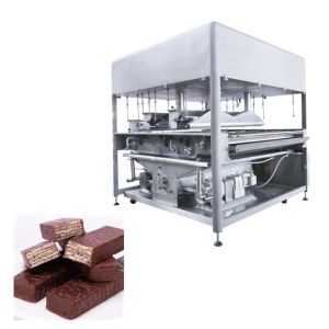 ISO 500kg/H 1200mm Chocolate Coating Machine for wafers