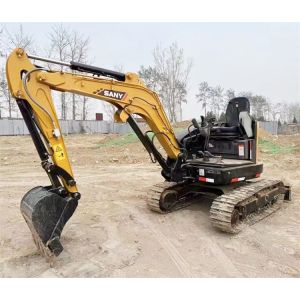 Mini Sany SY26U Excavator 26ton Operating Weight Crawler Chain Low Fuel