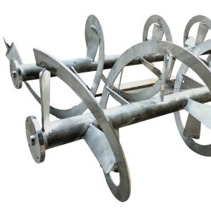 Viscosity Impeller Helical Ribbon Agitator Customized Auger Screw For Machinery