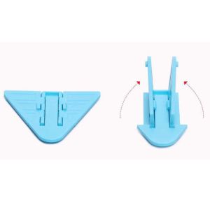 ABS Cabinet Sliding Door Lock 8.8*7.3*0.5cm Prevent Injuries