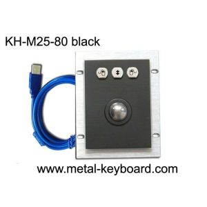 Black Color  Metal Trackball mouse with 3 buttons for muti-usage devices