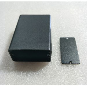 China OEM Black Red Sandblasting Extruded Aluminum Case In Small Size on sale