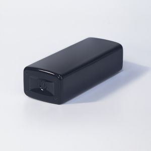 Black 580ml PETG Plastic Square Body Wash Bottles With Lotion Pump