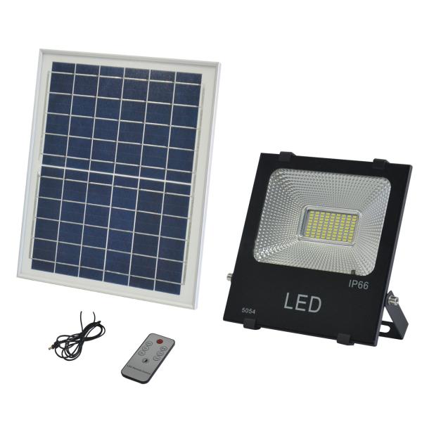 100W LED Solar Flood Light aluminum material with motion sensor for garden and