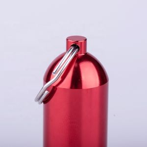 small gas cylinder keychain with 6 D-port O-ring 6 Y-port O-ring