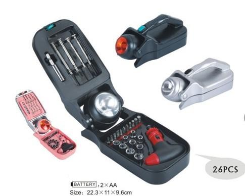 Quality 26 pcs mini tool set ,with sockets ,screwdriver bits . wholesale