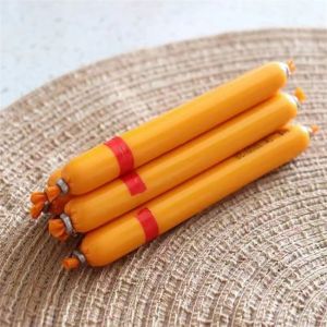 Customized Logo Printing Artificial Pvdc Sausage Casing For Food Packaging