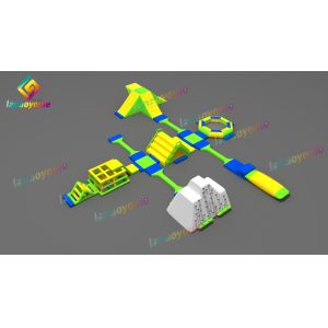China EN14960 Plato Inflatable Aqua Park On Water For Outdoor Promotion on sale