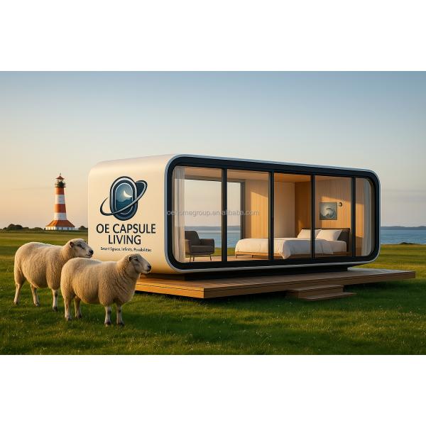 Luxury 20ft Modern Shipping Container House Small Residential Prefab Steel Structure For Hotels Villas Apartment Space