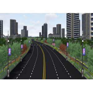 Advertising Lamp Post LED Display 320x160mm LED Billboard P6