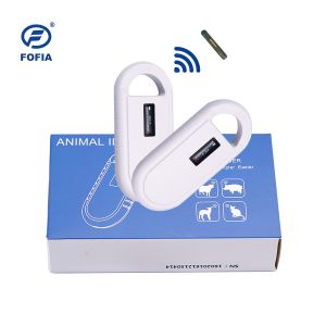 Cheap 24/7 OLED White Animal Microchip Scanner With Built-In Buzzer Rfid Reader Handheld for sale