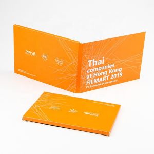 Lcd Video Book Advertising Video Book 2.8inch Customized Printing Lcd Screen