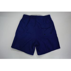 Short Length Blue Boys Board Shorts Peach Skin Fabric With Elastic Waistband