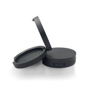 Matte Black Personalized Empty Compact Powder Case 67mm*19mm