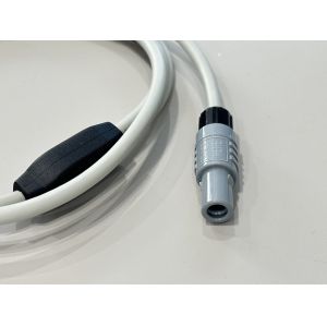 Power test cable connector with dual safety banana plugs to DC power socket,
