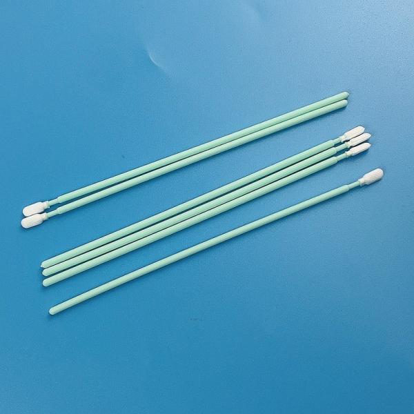 6.4'' Small Polyester Swabs Samples Accepted Double Knitted Dacron Cleaning Stick