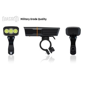 Durable Led USB Rechargeable Bike Light Set Aluminum Material 30W CREE Xml