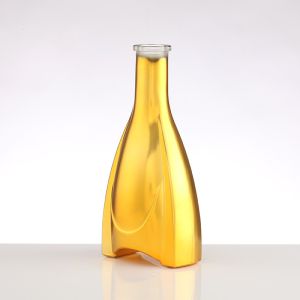 500ml Electrated Sparkling Wine Champagne Glass Bottle with Metal Labels by