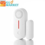 Smart Tuya WiFi Window Door Sensor Sound And Light Home Security Alarm