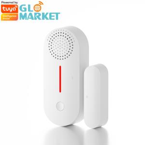 Cheap Smart Tuya WiFi Window Door Sensor Sound And Light Home Security Alarm for sale