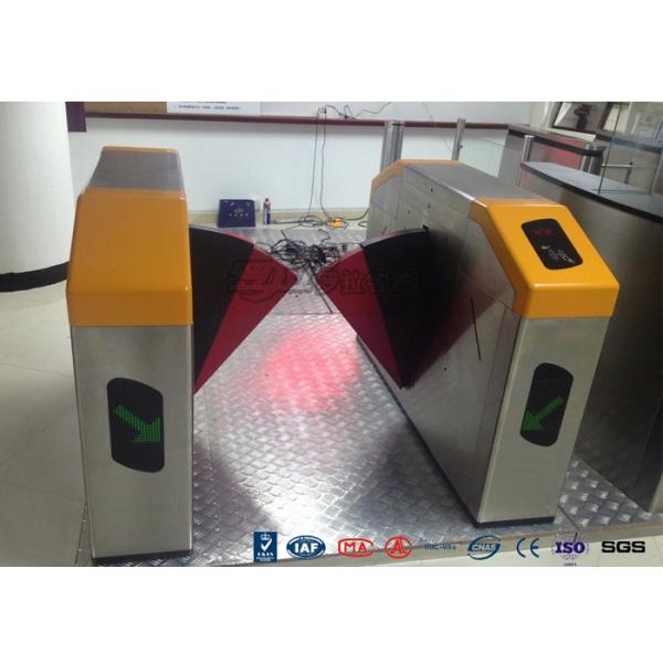 Facial Reader Access Control Flap Barrier Gate Stainless Steel For Entrance