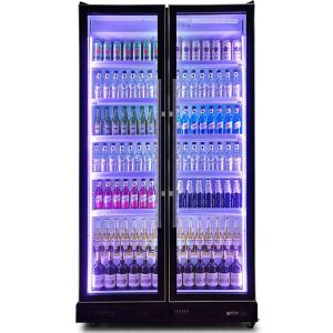 LED Cool Light Beer Beverage Liquor Drink Display Fridge For Commercial Three