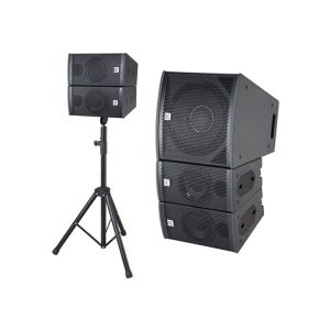 Black CVR 2 Way Crossover Column Array Speakers Full Range