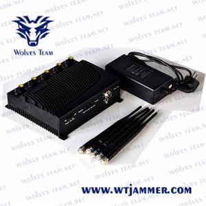 Handheld 40m 12w wifi blocker jammer for Hospital