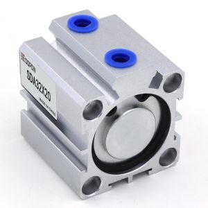 SDA Compact Aluminum Alloy Cylinder Single Acting Thin Spring Return Compression