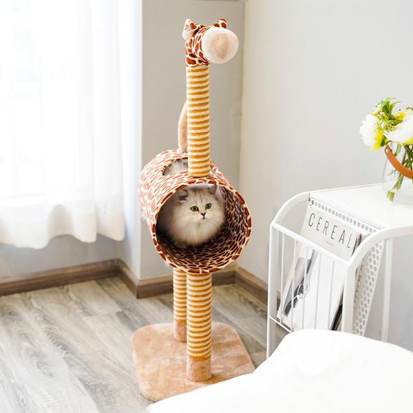 Cute Giraffe 34cm Sisal Fabric Scratching Post