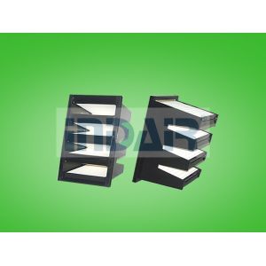 Box Type V Bank Air Filter , High Efficiency HEPA Filter Large Filtration Area