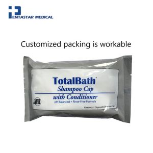Customized Packing Disposable Microwaveable Latex Free No Rinse Shampoo Shower