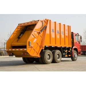 Convenient Howo Garbage Compactor Truck / Sanitation Garbage Truck Model
