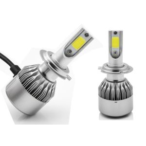 Car Accessories COB C6 H7 Led Headlight Bulb 6000K 7600LM 72W Led Head Lamp