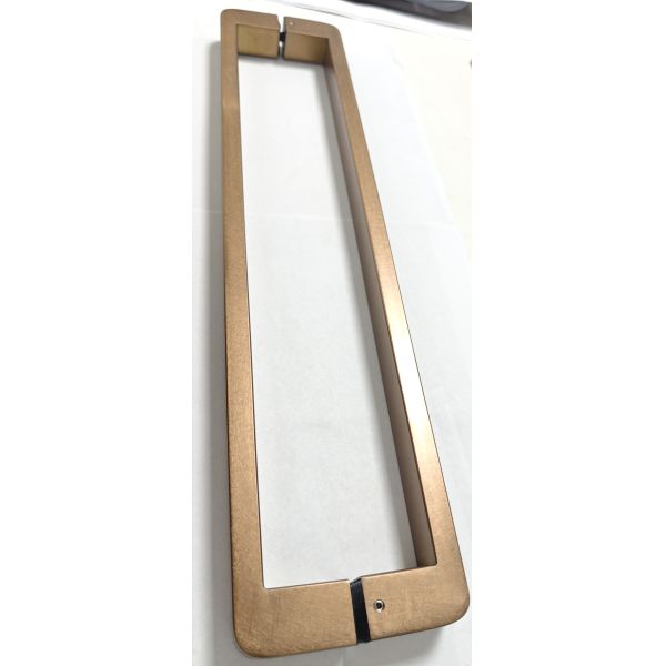 Quality Corrosion resistant Shower Glass Door Handle with spliced design rounded corners andstainless steel for modern bathrooms wholesale