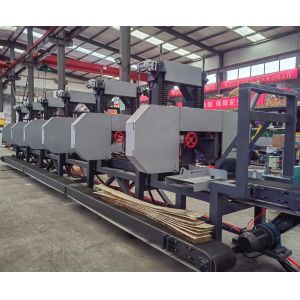 Multiple Head Wood Portable Sawmill Multi Heads Horizontal Resaw Bandsaw Machine
