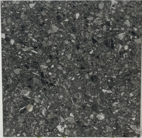 Quality Non Slip Terrazzo Porcelain Tile Antibacterial Rectangular Glazed Surface wholesale
