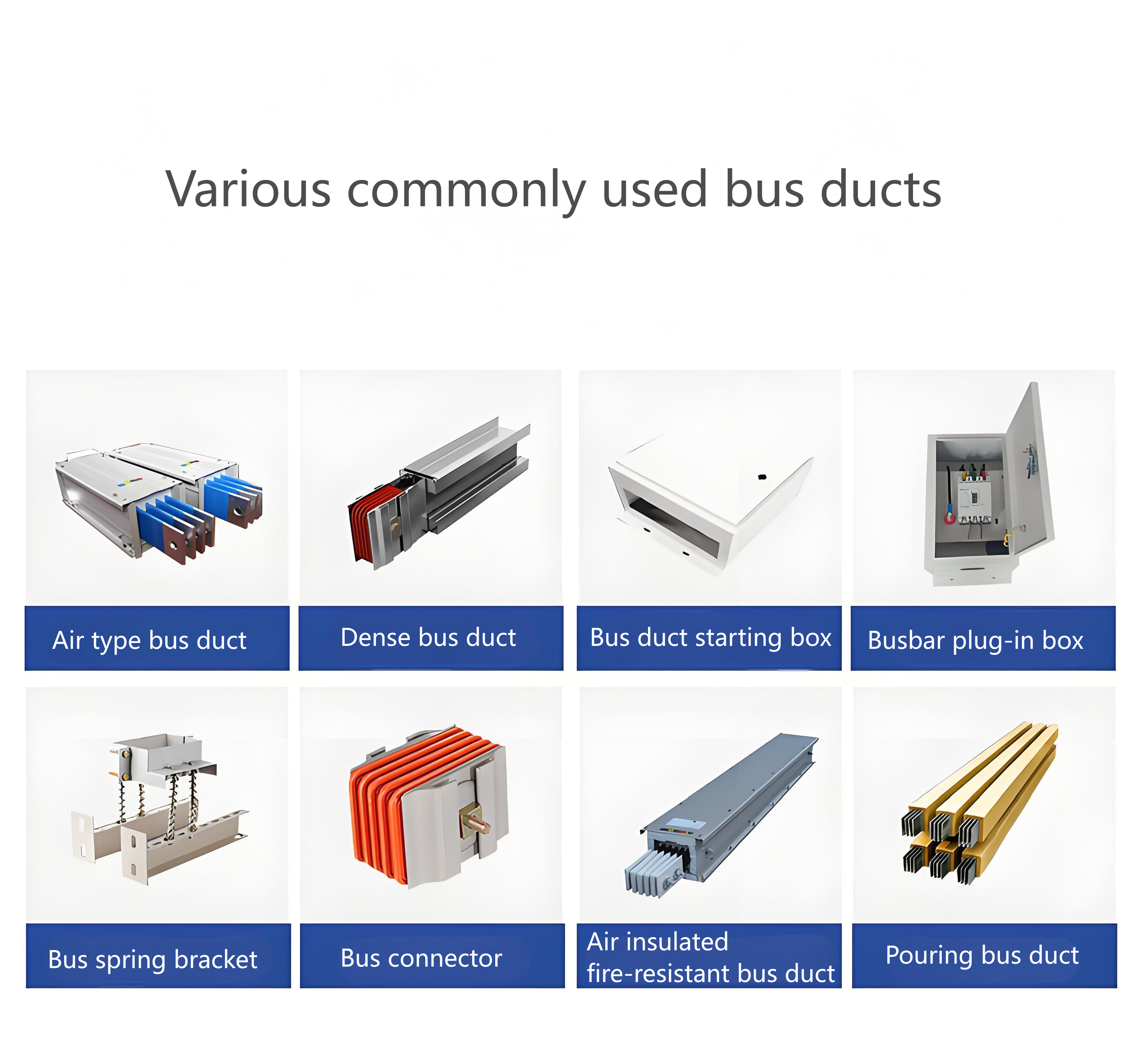 IP68 Magnesium Alloy Electrical Busduct 630A-6300A LV Bus Duct