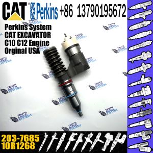 Cheap Engine C-10 C-12 CPT372 Fuel Injector 203-7685 2037685 10R-1268 10R1268 For CAT EXCAVATOR 345B II 345B II MH 365B 365B I for sale