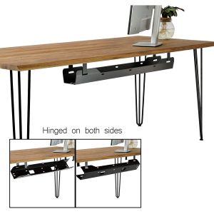 Plating Cable Tidy Management Tray for Ultimate Setup Desk and Bolt Inserting