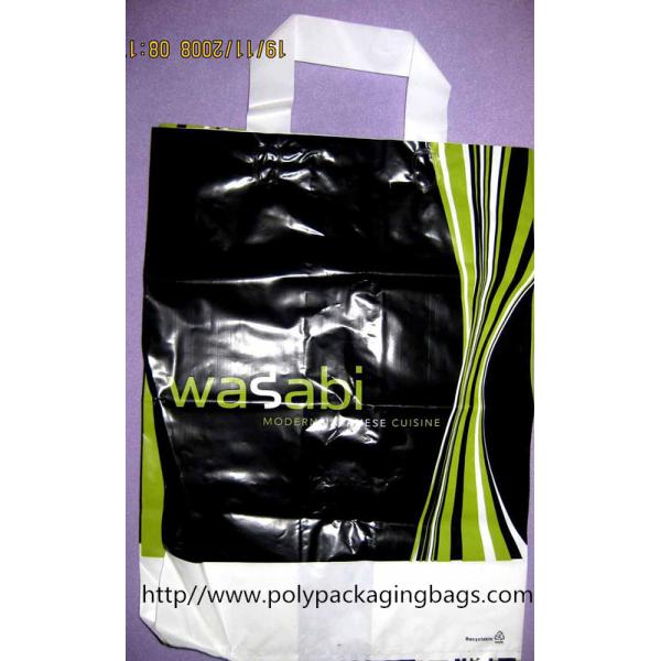 4 Colors Printing/ handle 5cm wide and 50cm long /side gusset 8cm when open,